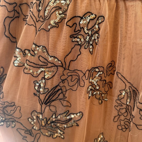 Anthropologie Maeve Sequined Tulle Midi Dress Size Medium Petite - Picture 10 of 13